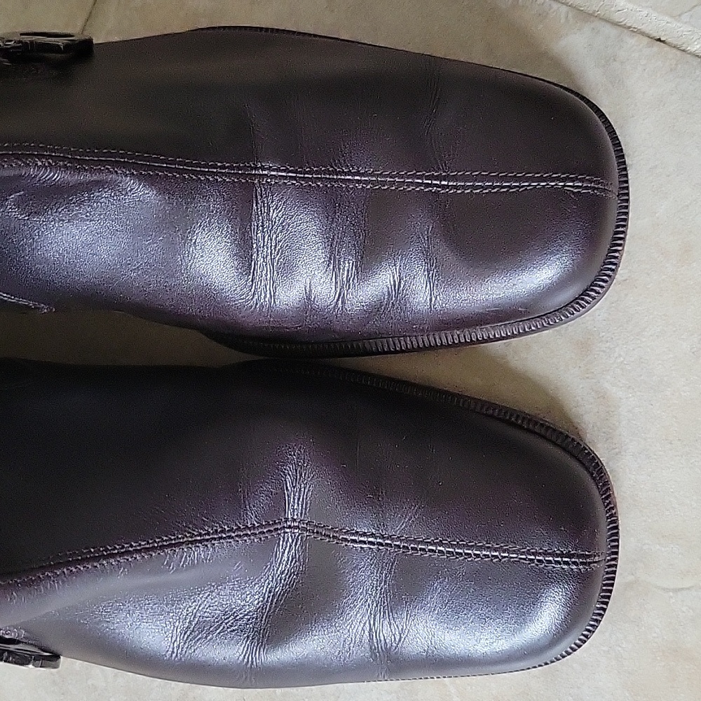 Salvatore Ferragamo Boutique Brown Leather Gancini Boots 7.5 B AS IS - Picture 11 of 15